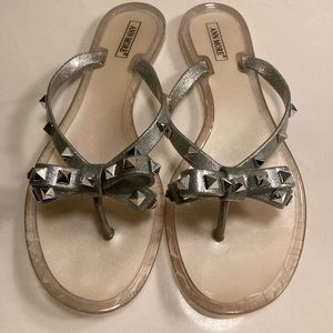 Ann More Studded Jelly Bow Sandals